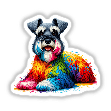 Rainbow Schnauzer Dog