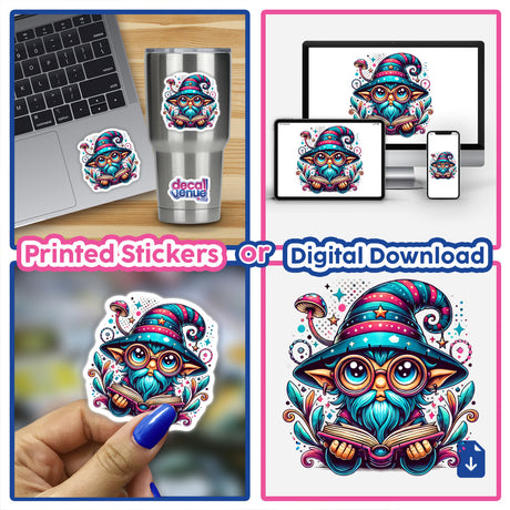 Wizard With Reading Glasses Open Book