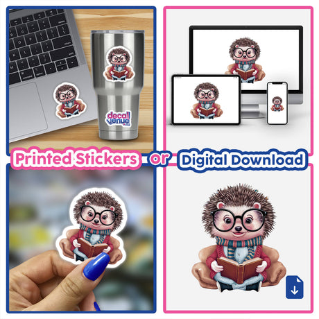 Hedgehog Reading a Book