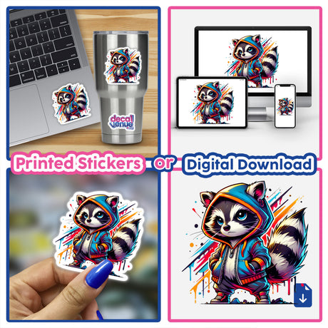 Raccoon Hoodie Urban Vibes