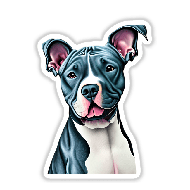 Smiling Blue Pitbull