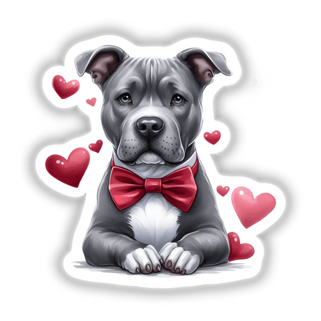 Gray Pitbull Dog Love