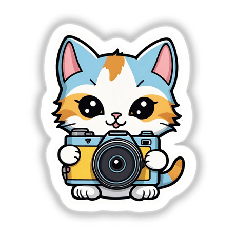 Cat photographer with camera