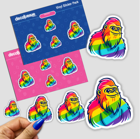Sasquatch Bigfoot Rainbow Pride