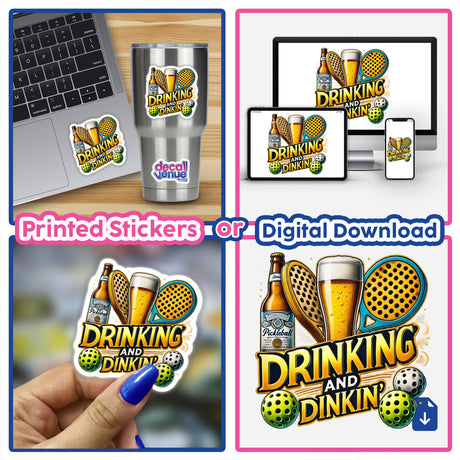 Pickleball Drinking and Dinkin