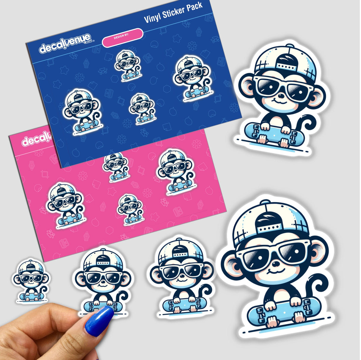 Cool Monkey Holding a Skateboard