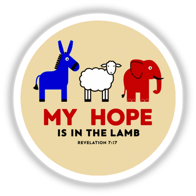 My Hope Is In The Lamb Clipart - Cute Animal Design with Revelation 7:17 - Stickers or Commercial Use Download