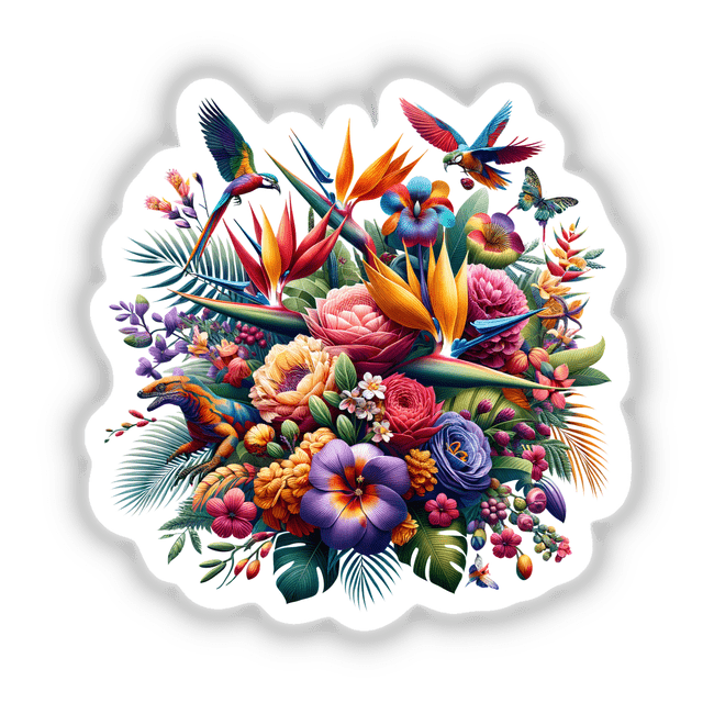 Tropical Flora Exotic Animal Flower Bouquet