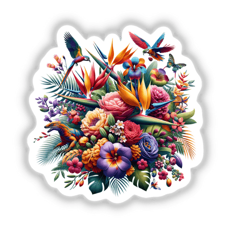 Tropical Flora Exotic Animal Flower Bouquet