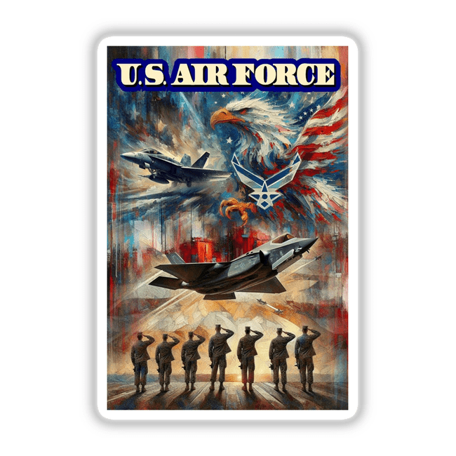 Air Force 1 depicted as a unique design, available as vinyl stickers or digital artwork, showcasing Decal Venue's distinct style in creative decal products.
