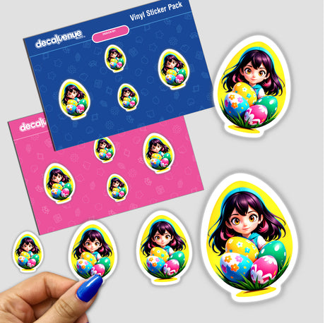A Cute Anime Easter Egg Girl