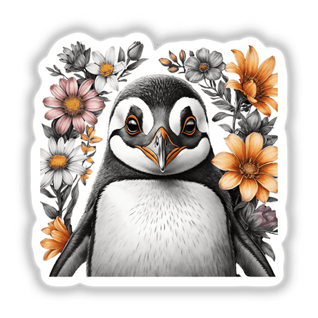 Penguin Portrait Floral Accents PA30