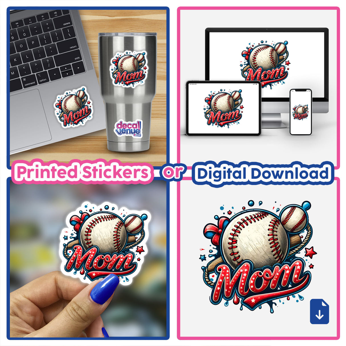 Baseball Mom Splatter