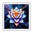 Lotus Flower Alcohol Ink Design featuring intricate petal details, available as stickers or digital artwork, representing Decal Venue's unique collection of artistic expressions.