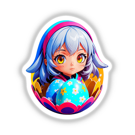 a girl holding an egg in her hands