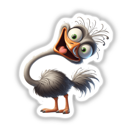 Silly Ostrich Bird