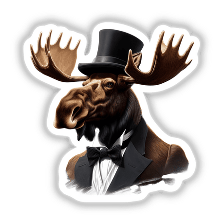 Majestic Moose Dapper in Top Hat