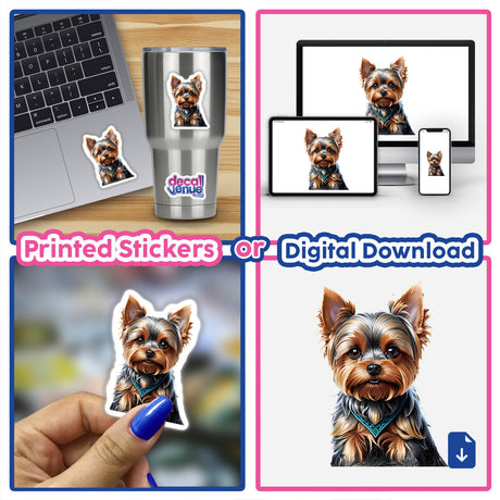 Yorkie Dog Portrait PA78