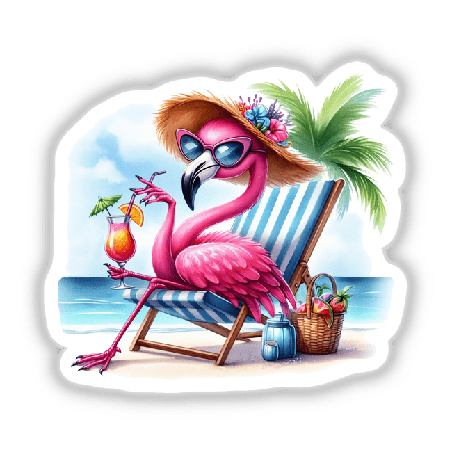 Sun and Fun Beach Flamingo Bird