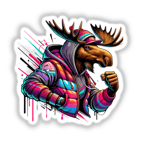 Moose Hoodie Urban Vibes