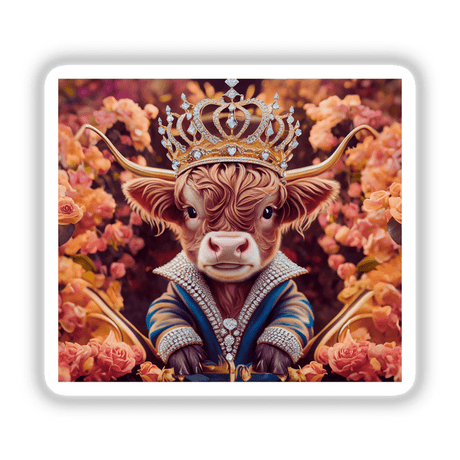 Baby Highland Cow Crown Roses