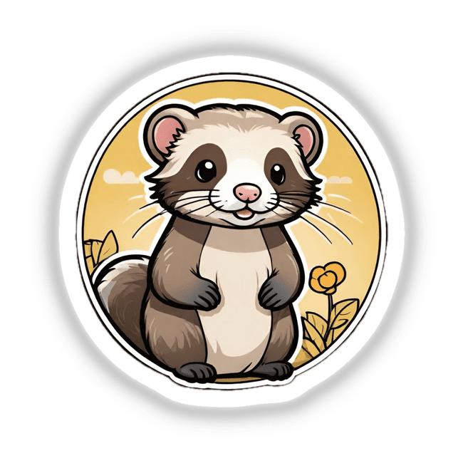 Cute ferret animal