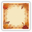 Square Fall Aesthetic Frame Clipart for Typography Quotes | Download with Commercial Rights featuring a close-up of various leaves within a square frame, ideal for creating unique stickers or digital artwork.
