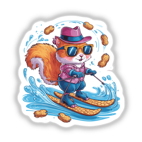 Squirrel Water Skiing on Peanut