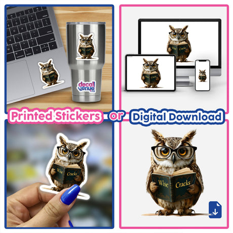 Wise Cracks Owl Reading Book