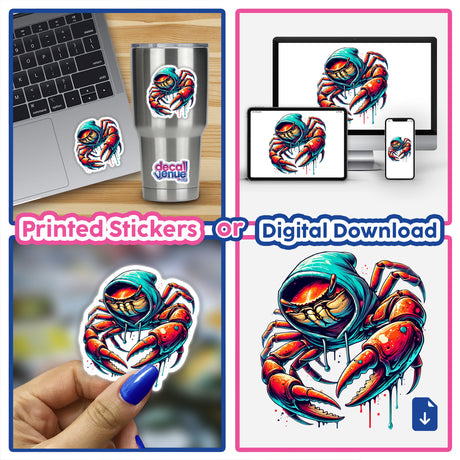 Crab Hoodie Urban Vibes