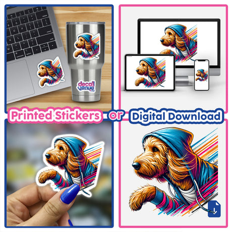 Goldendoodle Dog Hoodie Urban Vibes