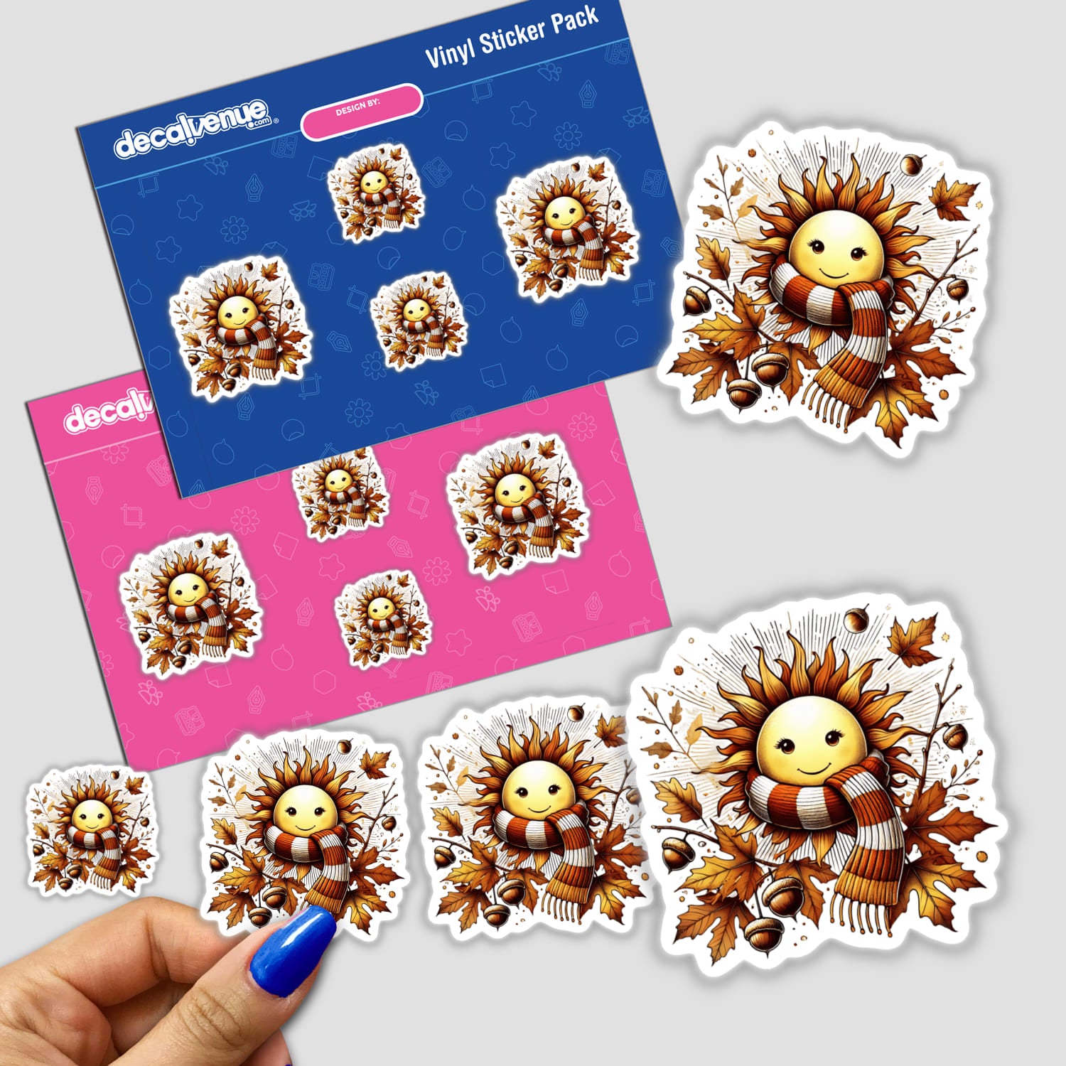 Autumn Sun in Cozy Sweater Stickers - Decal Venue