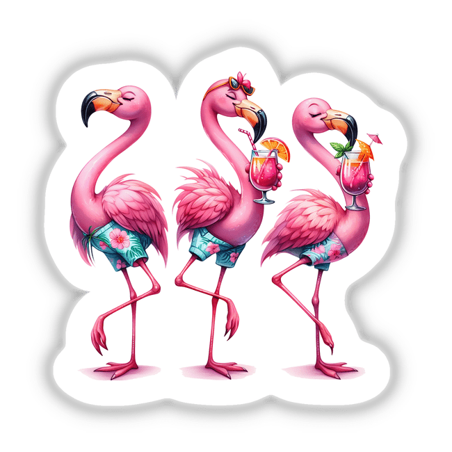 Flamingo Ready for Beach Birds II
