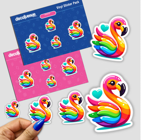 Flamingo Colorful Rainbow Pride