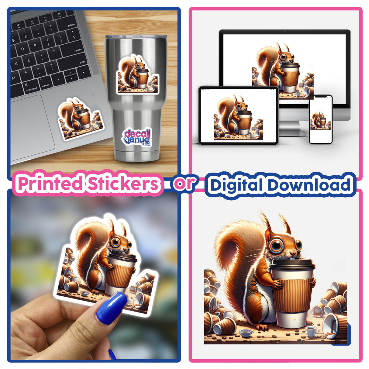 Fueled By Caffeine Squirrel