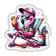 Flamingo Sunbathing Beach Chair