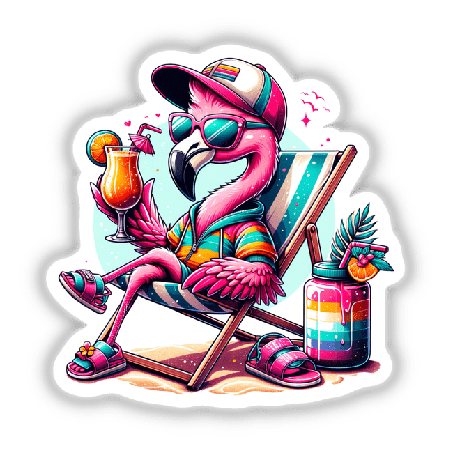 Flamingo Sunbathing Beach Chair