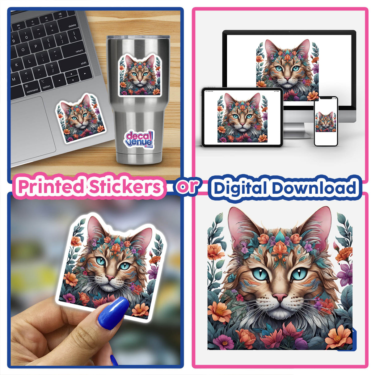 Floral Cat PA21