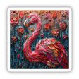 Flamingo Mosaic Jewels: A detailed mosaic artwork featuring a flamingo, available as stickers or digital artwork.