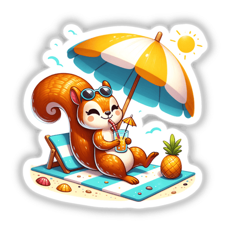 Squirrel Soaking Up The Sun