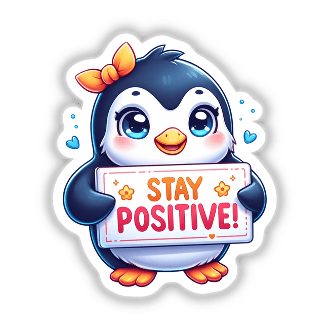 Cute Penguin Stay Positive
