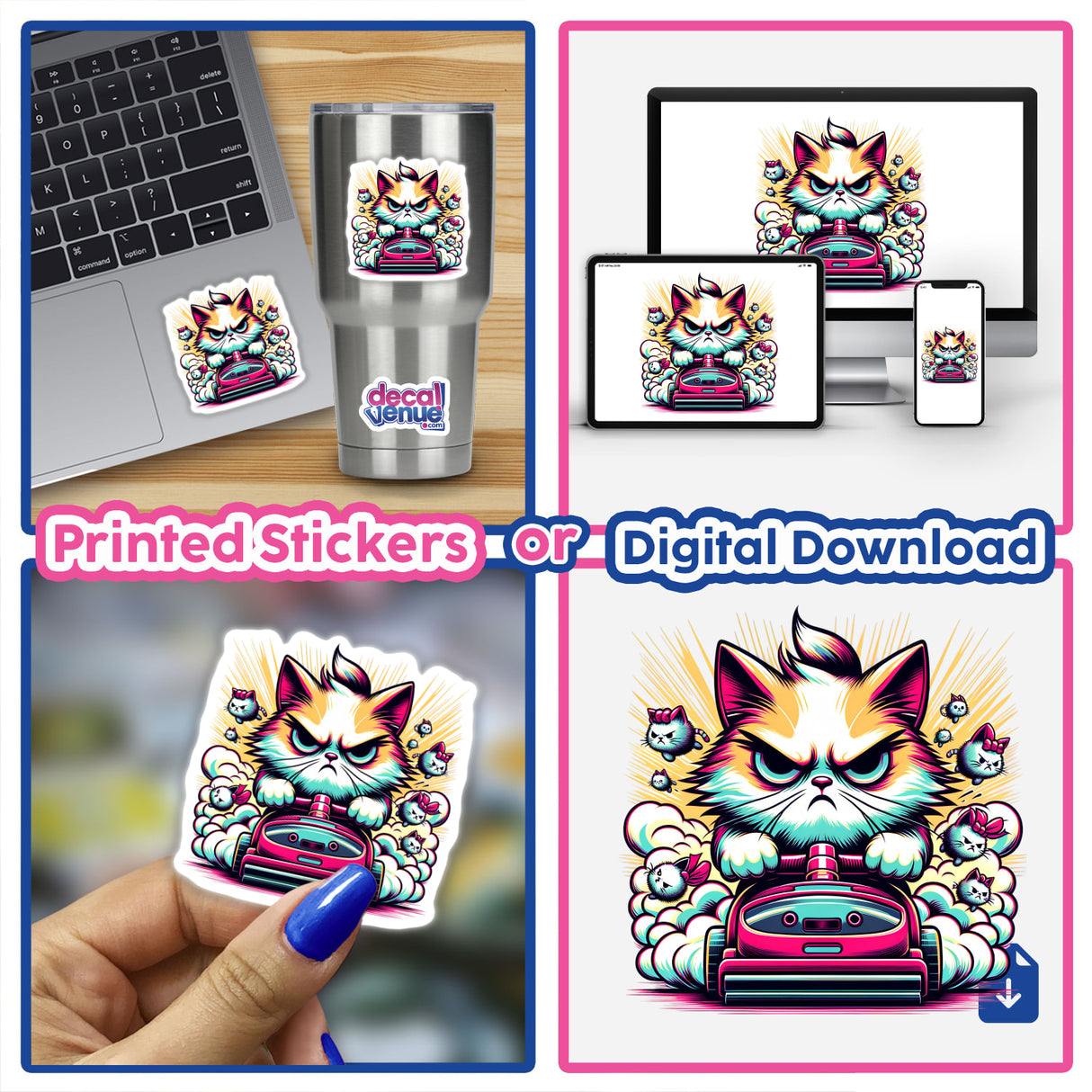 Grumpy Cat Vacuum Conquest