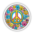 Peace sign and smiley faces