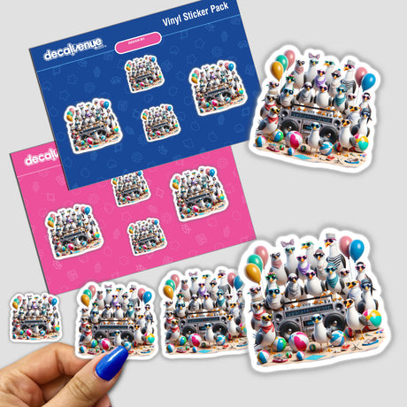 Seagulls with Sunglasses Beach Party