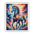 A Beautiful Magical Horse painting, capturing a majestic horse in vibrant artistic detail, available as stickers or digital artwork from Decal Venue, showcasing unique vinyl sticker and art offerings.