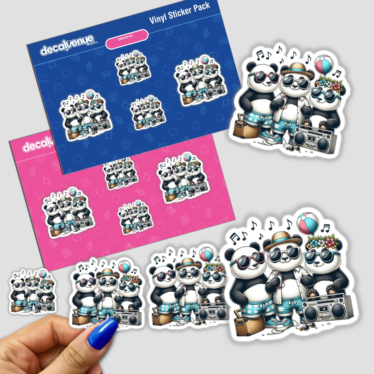 Panda Beach Party Sunglasses Boombox