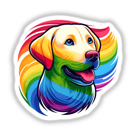 Labrador Retriever Dog Rainbow Pride