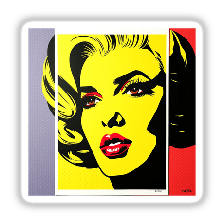 Pop art 2 stickers or digital artwork featuring bold, dynamic designs, exemplifying Decal Venue's unique vinyl sticker and digital art collection.
