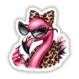 Flamingo Diva Bird in Leopard Print