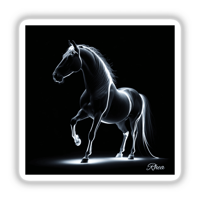 A Way of Hope: Artistic depiction of a majestic horse with a flowing mane, available as stickers or digital artwork, embodying strength and grace from Decal Venue's unique collection.